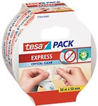 tesa Verpackungsklebeband Leise abrollbar tesapack Express Transparent 50 mm (B) x 50