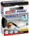 tesa Gewebeband Leise abrollbar extra Power Perfect Schwarz 19 mm (B) x 2,75 m...
