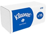 Kleenex Papierhandt&uuml;cher V-falz (zick-zack) Wei&szlig; 2-lagig 6789 15 St&uuml;ck &agrave; 186