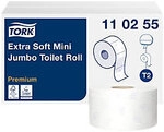 Tork Premium Mini Jumbo Toilettenpapier T2 3-lagig 110255 12 Rollen &agrave; 600 Blatt