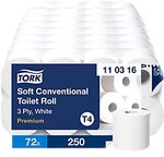 Tork Premium Toilettenpapier T4 3-lagig 110316 72 Rollen &agrave; 250 Blatt 6816307