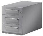 Bisley Rollcontainer Note mit Designgriff und drei Universalschubladen &agrave; H&ouml;he...