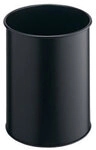 DURABLE Papierkorb Atlanta Schwarz Metall ohne Perforation 26 cm x 31,5 cm 29105-SZ