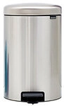 Brabantia Edelstahl Treteimer 20 L 29 (B) x 38 (T) x 46,7 (H) cm Silber 1195707
