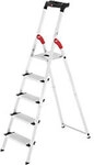 Hailo Stufenleiter L80 Comfortline Silber 4 Stufen 45 x 85 x 146 cm 1012066