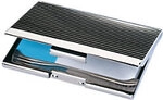 Sigel Visitenkartenetui Classic Spezial 20 Karten Silber 9 x 0,5 x 5,5 cm VZ130