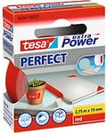tesa Gewebeband Leise abrollbar extra Power Perfect Rot 19 mm (B) x 2,75 m (L) Stoff