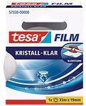 tesa Klebeband tesafilm Kristall-Klar 57330 Transparent 19 mm (B) x 33 m (L) BOPP
