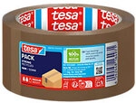 tesa Verpackungsklebeband Leise abrollbar tesapack Eco & Strong Braun 50 mm (B) x 66