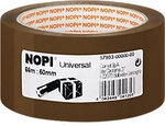 Nopi Verpackungsklebeband Leise abrollbar NOPI Braun 50 mm (B) x 66 m (L) PP