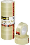 Scotch Klebeband Crystal Clear 550 Transparent 19 mm (B) x 33 m (L) Kunststoff 8