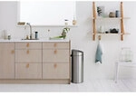 Brabantia Papierkorb Edelstahl 40 L 43,5 (B) x 30,2 (T) x 72,7 (H) cm Silber 1202236