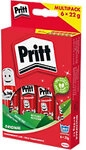 Pritt Klebestift Permanent Transparent 6 St&uuml;ck &agrave; 22 g PK6BF