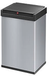 Hailo Big-Box Swing L Abfalleimer mit Schwingdeckel 35 L Silber Kunststoff, Stahl
