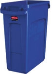 Rubbermaid Papierkorb Polyethylen 60 L 27,9 (B) x 55,8 (T) x 63,5 (H) cm Blau 1202214