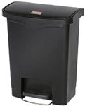 Rubbermaid PE (Polyethylen) Treteimer 27,1 x 42,5 x 53,6 cm Schwarz 1197348