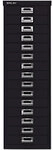 Bisley Schubladenschrank 15 Sch&uuml;be Schwarz 279 x 380 x 860 mm 1016162