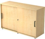 Hammerbacher Schiebet&uuml;renschrank Spanplatte 1 Fachboden abschlie&szlig;bar 1.200 x...