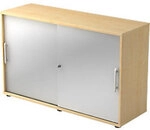 Hammerbacher Schiebet&uuml;renschrank Spanplatte 1 Fachboden abschlie&szlig;bar 1.200 x 400 x
