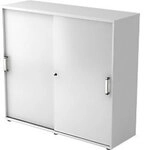 Hammerbacher Schiebet&uuml;renschrank Spanplatte 2 Fachb&ouml;den abschlie&szlig;bar 1.200 x 400 x
