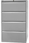 Bisley H&auml;ngeregistraturschrank Original 4 Sch&uuml;be Lichtgrau 800 x 622 x 1.321...