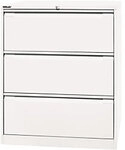 Bisley H&auml;ngeregistraturschrank Original 3 Sch&uuml;be Verkehrswei&szlig; 800 x 622 x...