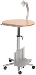 Maul Stehtisch mit Flachbildschirmtr&auml;ger 9317070 61 x 83,5 x 158,5 cm Silber...