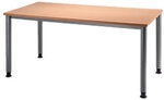Hammerbacher H-Serie Schreibtisch Rechteckig Buche 4 F&uuml;&szlig;e 1.600 (B) x 800 (T) x 760