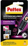 Pattex Creative Pen Sekundenkleber Permanent Gel Transparent Fl&uuml;ssig 3 g 1123262
