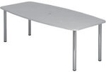 Hammerbacher Konferenztisch KT22C Grau, Silber 2.200 x 1.050 x 740 mm 2079883
