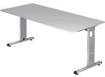 Hammerbacher O-Serie VOS H&ouml;henverstellbar Schreibtisch Rechteckig Grau C-Fu&szlig; 1.800