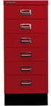 Bisley Schubladenschrank 6 Sch&uuml;be Kardinal Rot 279 x 380 x 670 mm 1016180