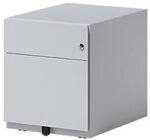 Bisley Rollcontainer Note 2 Schubladen Lichtgrau 420 x 565 x 495 mm 1542143