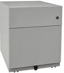 Bisley Rollcontainer Note 2 Schubladen Silber 420 x 565 x 495 mm 6829560