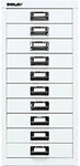 Bisley Schubladenschrank 10 Sch&uuml;be Verkehrswei&szlig; 279 x 380 x 590 mm 1016158
