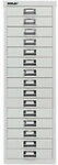 Bisley Schubladenschrank 15 Sch&uuml;be Lichtgrau 279 x 380 x 860 mm 1016167