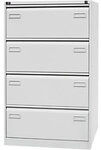 Bisley Light H&auml;ngeregistraturschrank CDF4445 Lichtgrau 800 x 622 x 1.321 mm