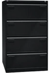 Bisley Light H&auml;ngeregistraturschrank CDF4633 Schwarz 800 x 622 x 1.321 mm 4595416