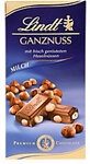 Lindt Ganznuss Ger&ouml;stete Haseln&uuml;sse Vollmilchschokolade Tafel 100 g 1286935