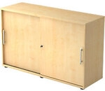 Hammerbacher Schiebet&uuml;renschrank Spanplatte 1 Fachboden abschlie&szlig;bar 1.200 x...
