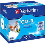 Verbatim CD-R Bedruckbar 52 x700 MB 10 St&uuml;ck 6464016
