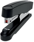 Novus NOVUS OFFICE Flachheftger&auml;t B 10FC Professional Halbstreifen 20 Blatt Schwarz