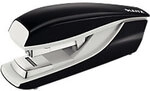 Leitz NeXXt Flachheftger&auml;t 5523 Halbstreifen 40 Blatt Schwarz 24/8, 26/8 Kunststoff,