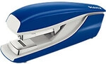 Leitz NeXXt Flachheftger&auml;t 5523 Halbstreifen 40 Blatt Blau 24/8, 26/8 Kunststoff,