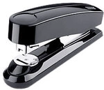 Novus NOVUS OFFICE Flachheftger&auml;t B 4FC Halbstreifen 50 Blatt Schwarz 24/6, 24/8,