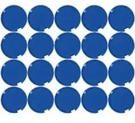 Maul MAULpro Rund Whiteboard-Magnete Blau 0.3 kg Tragf&auml;higkeit 20 mm 20 St&uuml;ck