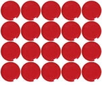 Maul MAULpro Rund Whiteboard-Magnete Rot 0.3 kg Tragf&auml;higkeit 20 mm 20 St&uuml;ck