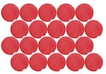 Maul MAULpro Rund Whiteboard-Magnete Rot 0.6 kg Tragf&auml;higkeit 29 mm 20 St&uuml;ck