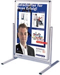 Franken Kundenstopper Freistehend DIN A1 Aluminium, PVC (Polyvinylchlorid) Silber