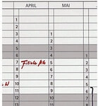 Franken Datumstreifen Jetkalender Spezial Transparent 14 x 42 cm JKSDS